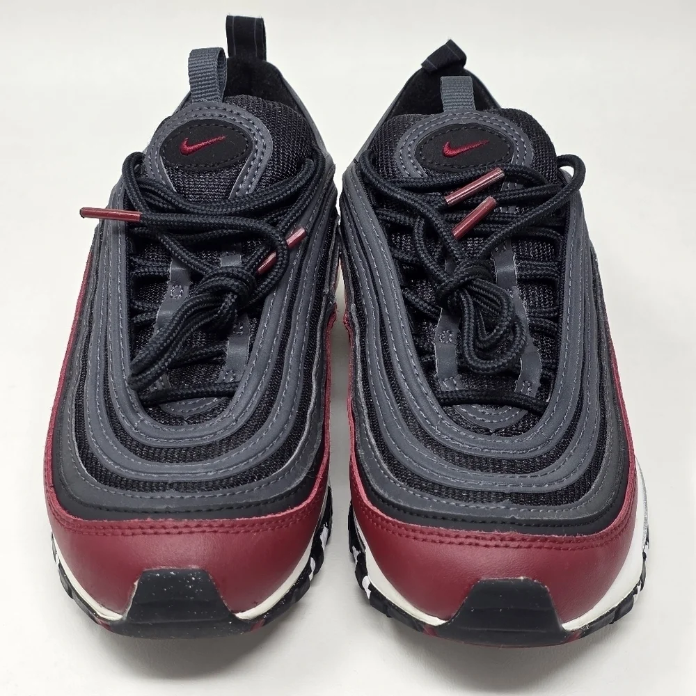 Nike Air Max 97 Team Red Antracite Black Shoes 921522-600 Size 4Y/Women's 5.5